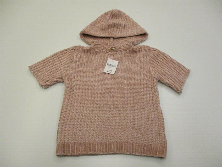 new FOREVER 21 Sweater Top Youth Girl's Size 11/12 Chenille Dusty Pink Hoodie