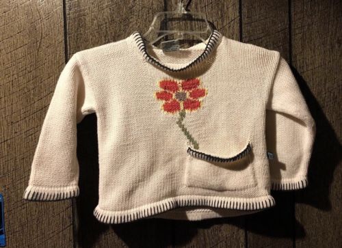 Peruvian Trading Co Cheek to Cheek Bianca & Ivan Ivory Sweater Girls Small Med