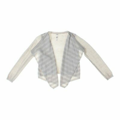 Cherokee Girls Cardigan, size 10,  white,  acrylic, polyester, other