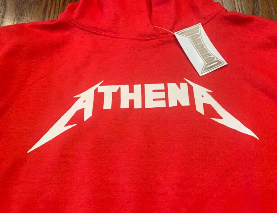Custom New Youth Athena Red Sweatshirt with hood