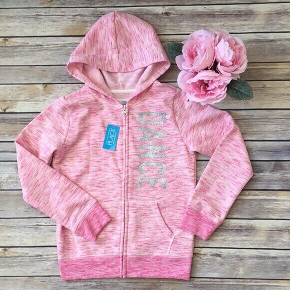 NWT Dance Glitter Pink Youth Little Girls Hoodie New Dancer outfit cute practice