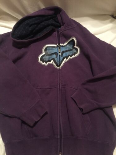 Fox Racing Girls Purple Zippered Jacket X Large