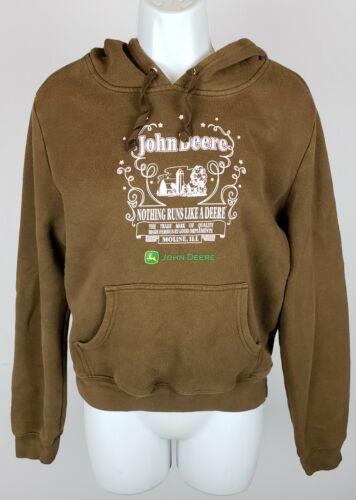Girls John Deere Hooded Sweatshirt Size L (11/13) Large Hoodie