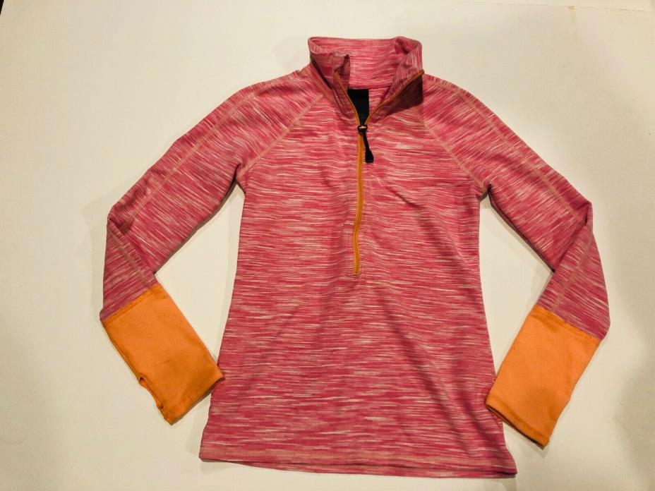 ZELLA GIRL Pink & Orange Sweatshirt Thumbholes- Sz Large 10/12