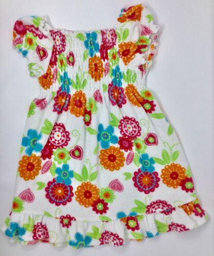 Girls Pool Beach Dress Cover Up Floral Pattern Size 5 by Aqua Doodles