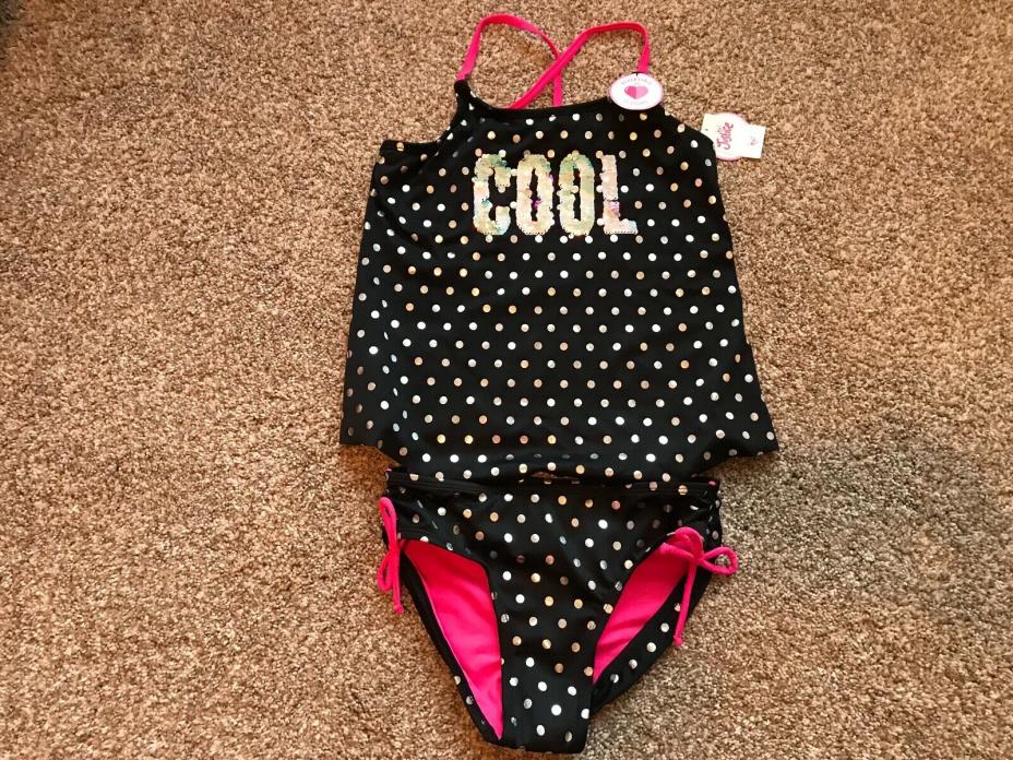 New Justice girl's 2 piece tankini bathingsuit, swimsuit size 12