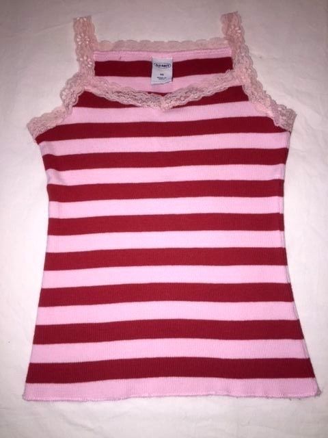Old Navy Girl's Lace Trim Striped Camisole ~ Size XS