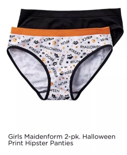 NEW Maidenform Halloween Print 2 Pack Hipster Panties Size Large 12 New