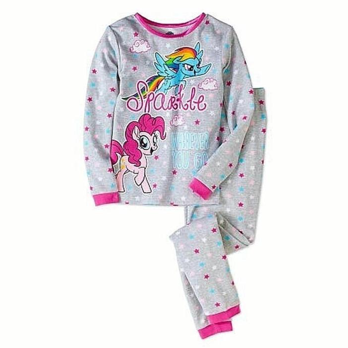 New Size 8 My Little Pony Girls Thermal Underwear Waffle Knit Base Layer Pajama
