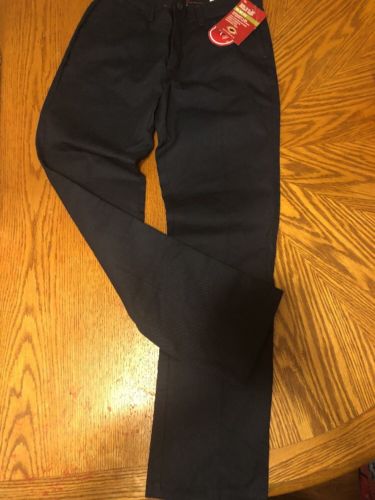 Dickies Girls School Uniform Pants Stretch Slim Fit Beige Navy Size 16 Slim  NWT