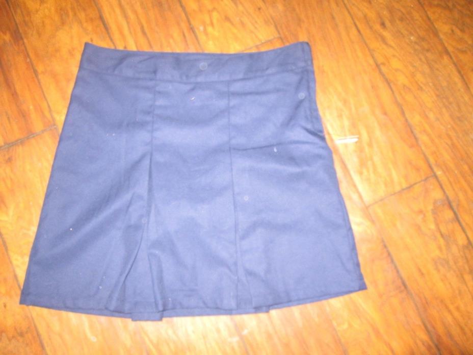 Cat & Jack size 16 plus girls navy blue uniform skort NEW WITH TAGS