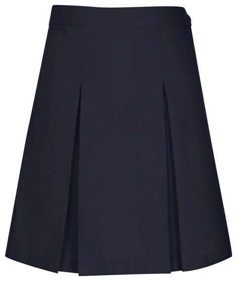 NWT Navy blue Kick Pleat Uniform Skirt size 19/20  junior plus-size; never worn