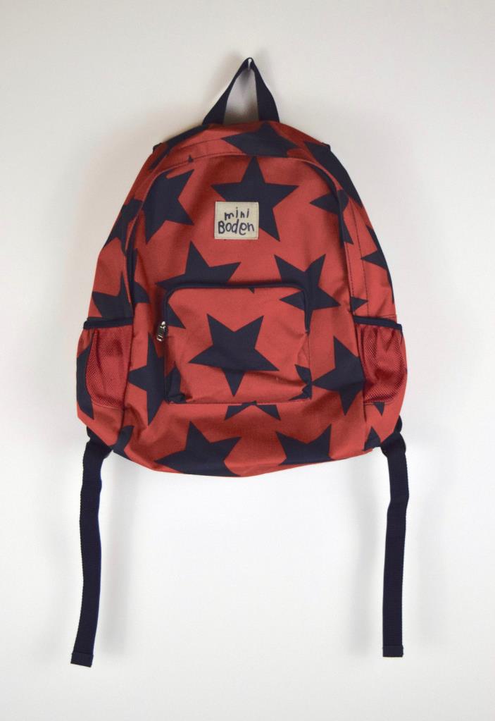 Mini Boden Red Blue Star Backpack