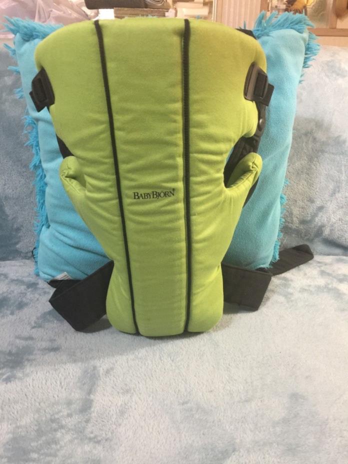 Baby Bjorn Original Infant Carrier New born 8-25 lbs Lime Green 100% Cotton