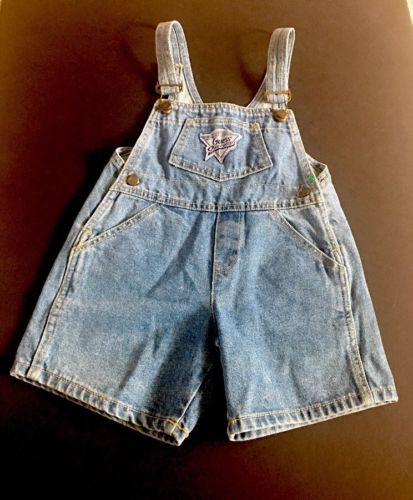 Guess USA Toddler Bib Overalls Blue Denim Size 2T