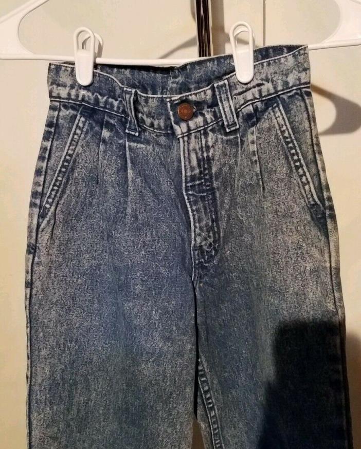 Vintage Kid's Levis Acid Wash Jeans Size 14 slim (L361)