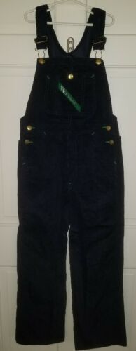 KEY Imperial navy blue corduroy overalls. youth M L NWOT