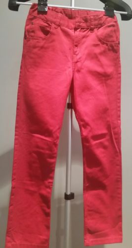 H&M Red Jeans Boys or Girls  Size 8-9 Years  **BROKEN BUTTON**