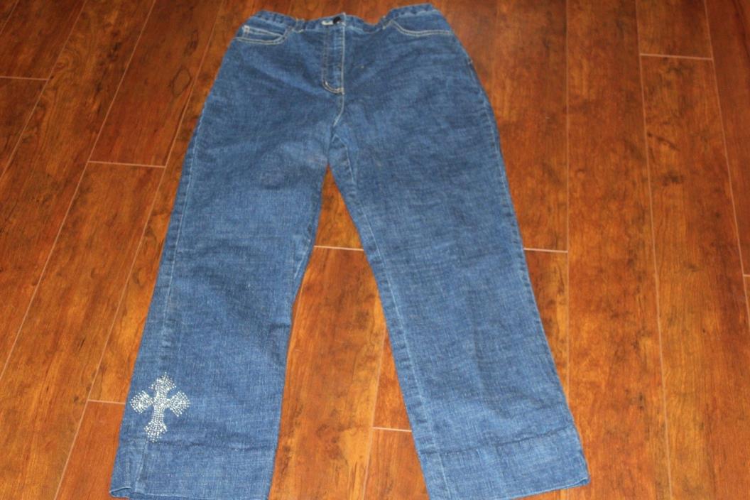 Quacker Factory sz small kids jeans designs
