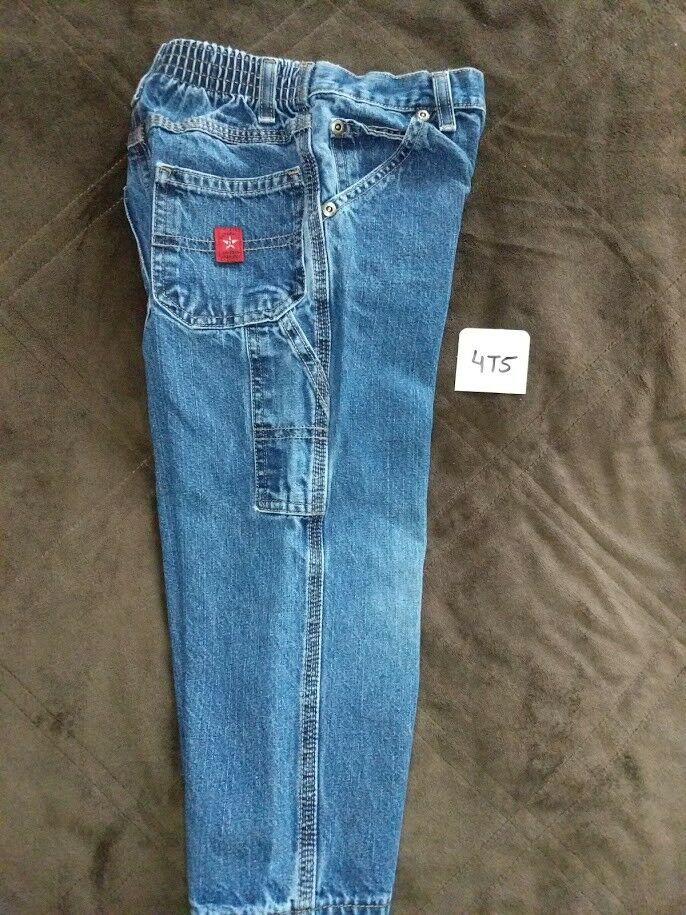 Arizona Jeans Toddler Kid Unisex Cargo Straight Leg Elastic Waist Jeans Size 4T