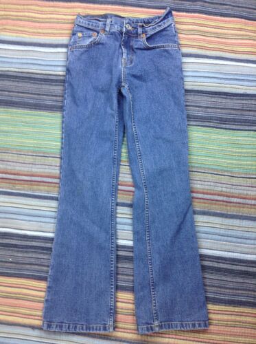 Kids Levis 517 Stretch Flare Medium Wash Blue Denim Jeans 10 Slim 21x26 ~ EUC