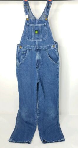 John Deere Overalls Youth Boys Girls Unisex Denim Jean Bib Overalls Size 14