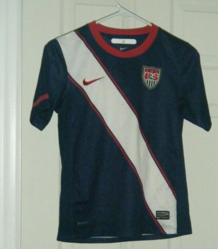USA Nike World Cup Away Jersey Kid's Soccer Jersey Size Medium Used