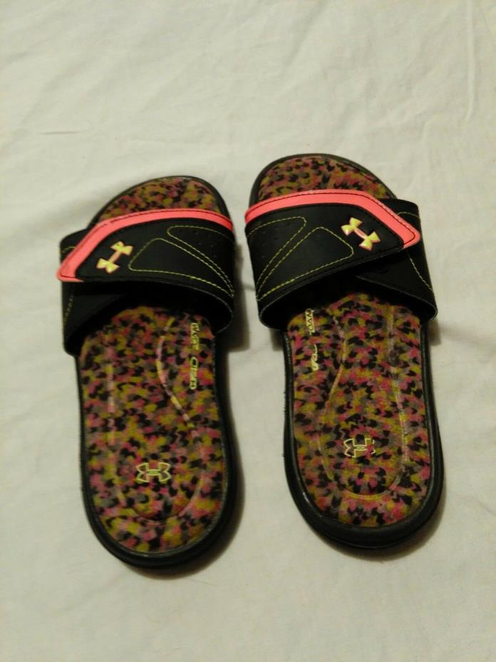 under armour youth size 3 slide ons