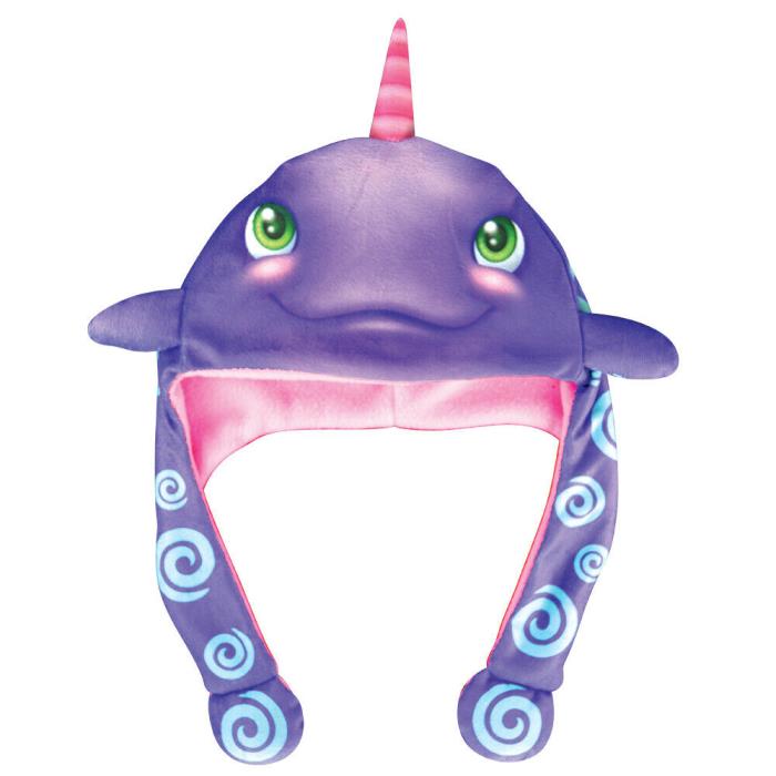Soft & Warm Animal Hats with Colorful Designs - Narwhal
