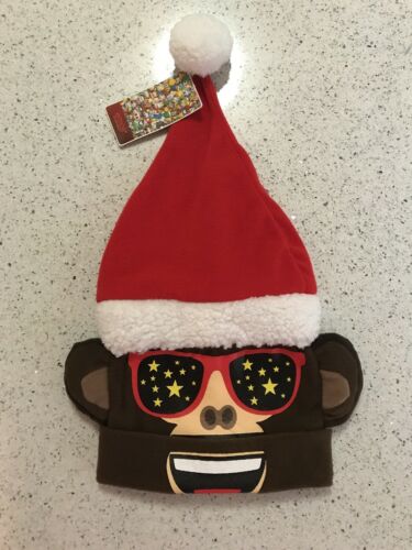 Santa Monkey Christmas Holiday Hat NWT $22 see pics