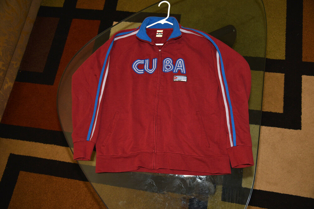 Roma Atletica Vintage and Rare Cuba Soccer Jacket w/Patch 68 Size Large