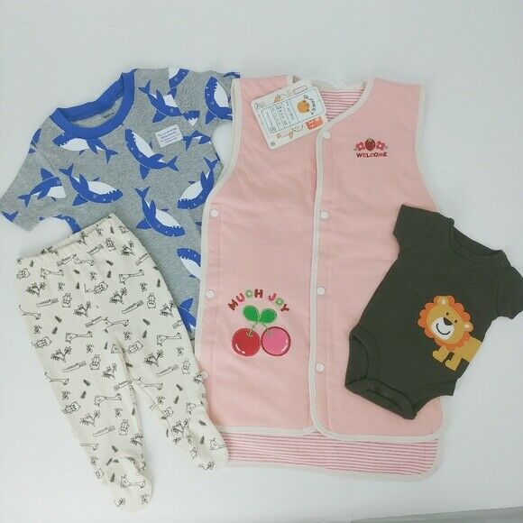 NWT 4pc Lot of Gap Baby Clothes Carters Organic