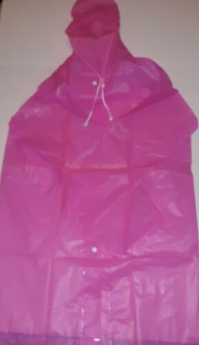 Kids Pink Waterproof Rain Ponchos 2-PACK. New...FREE SHIPPING