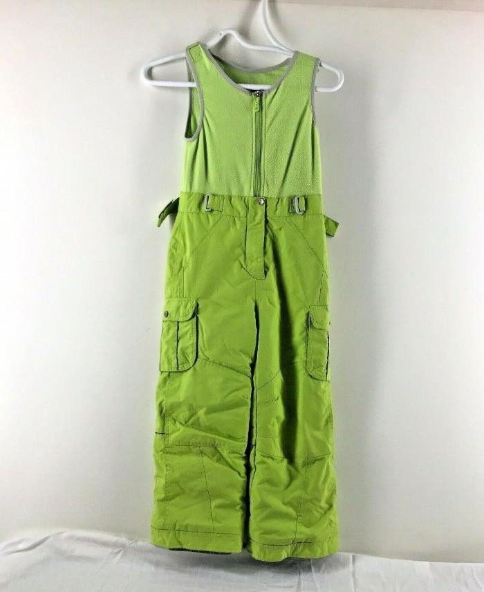 Jupa Unisex Neon Green Fleece Top Insulated Thermadux Snow/Ski Bib Pants sz 6
