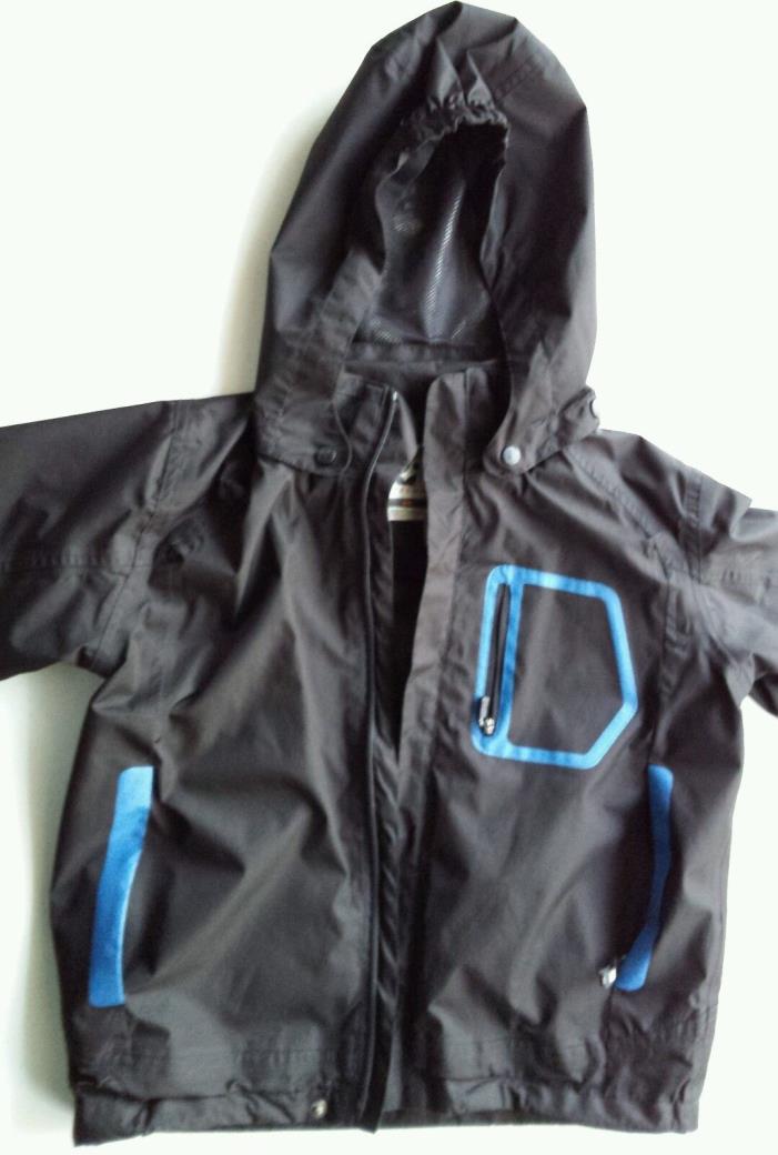 Killtec Jacket Level 2 Kids Sz 4 Waterproof Breathable Windproof Black w Blue