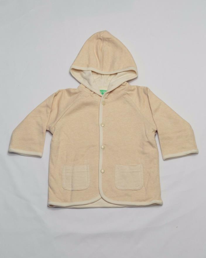 Unisex Tan Tingo Organic Cotton double-layered hooded jacket(6-9m and 9-12m)