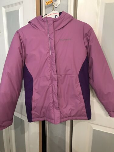 Youth Columbia Ski puffer jacket Size Medium Pink With Purple