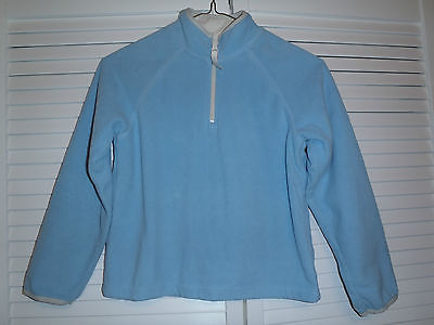 Old Navy Baby Blue 1/2 Zip Fleece Pullover Shirt Jacket Size 8 Warm! Winter!