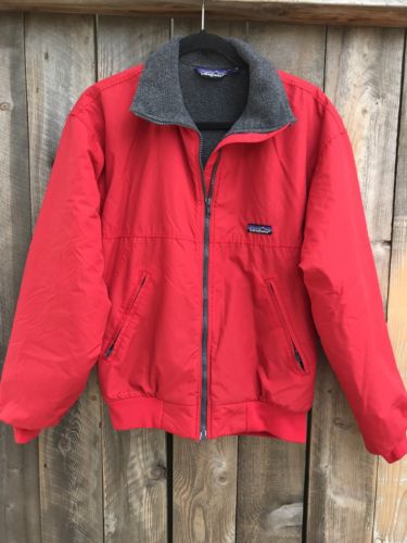 VTG Patagonia Women’s Red Fleece Lined Zip Jacket  Small