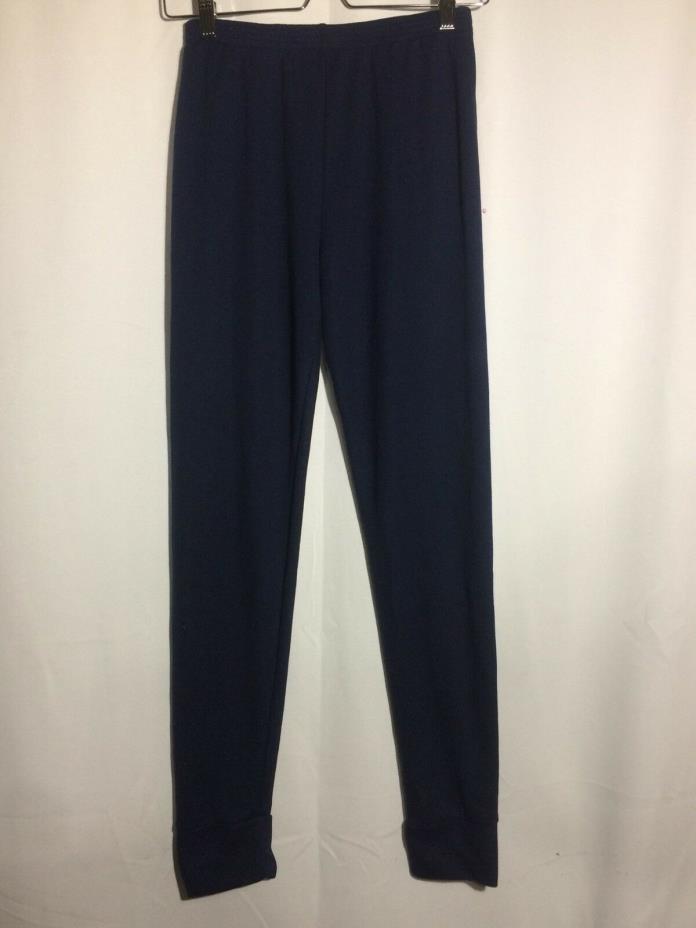 LL Bean Kids OBLB1 Polyester Leggings Navy Blue Base Layer Pants