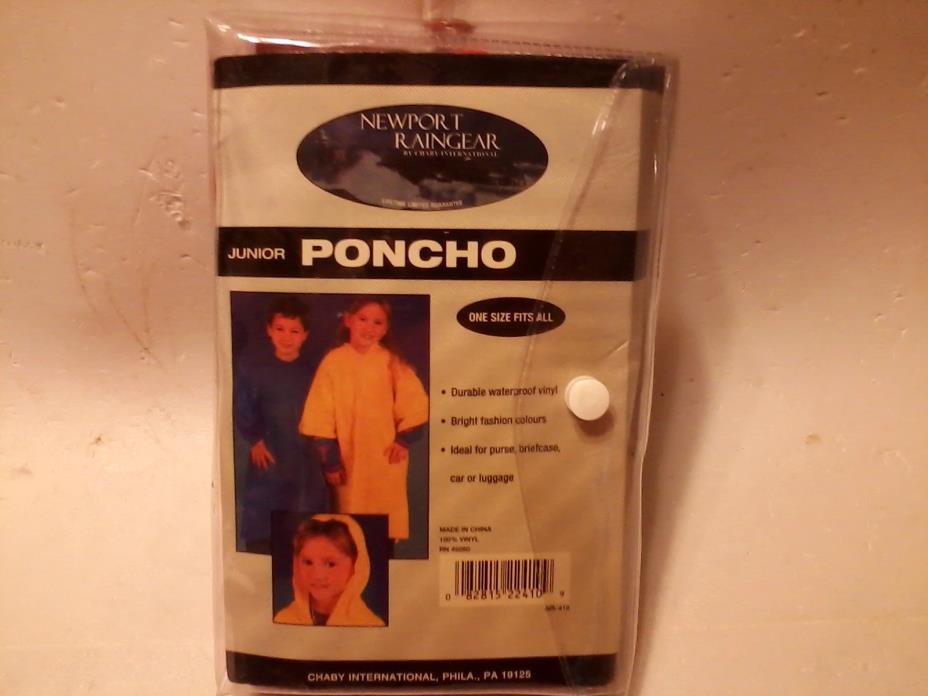 JUNIOR PONCHO  ONE SIZE FITS ALL  RED