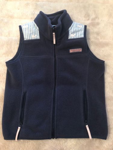 VINEYARD VINES Martha´s Vineyard  Sherpha Fleece full zip Vest  Size XS 5-6