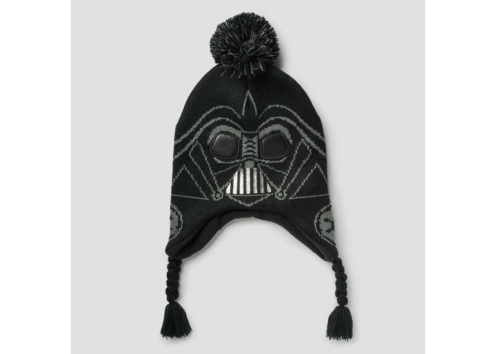 NEW Kids' Star Wars Darth Vader Pom Beanie Stocking Hat - Black - One Size
