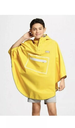 HUNTER for Target M / L SOLD OUT Kids Poncho Yellow Waterproof Packable,NWT