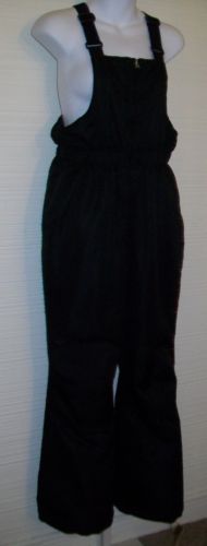 XL 14-16 Teens Black Bib Snow Board Ski Pants Faded Glory 30