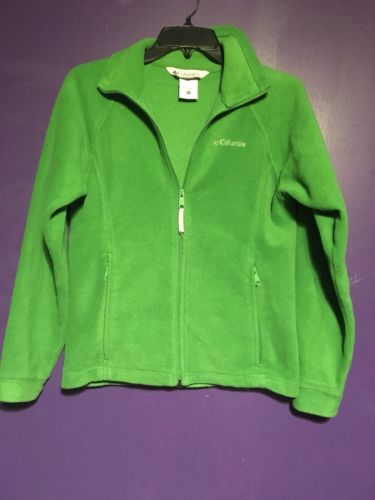 Columbia Full Zip Fleece Jacket •GREEN• Youth 14/16