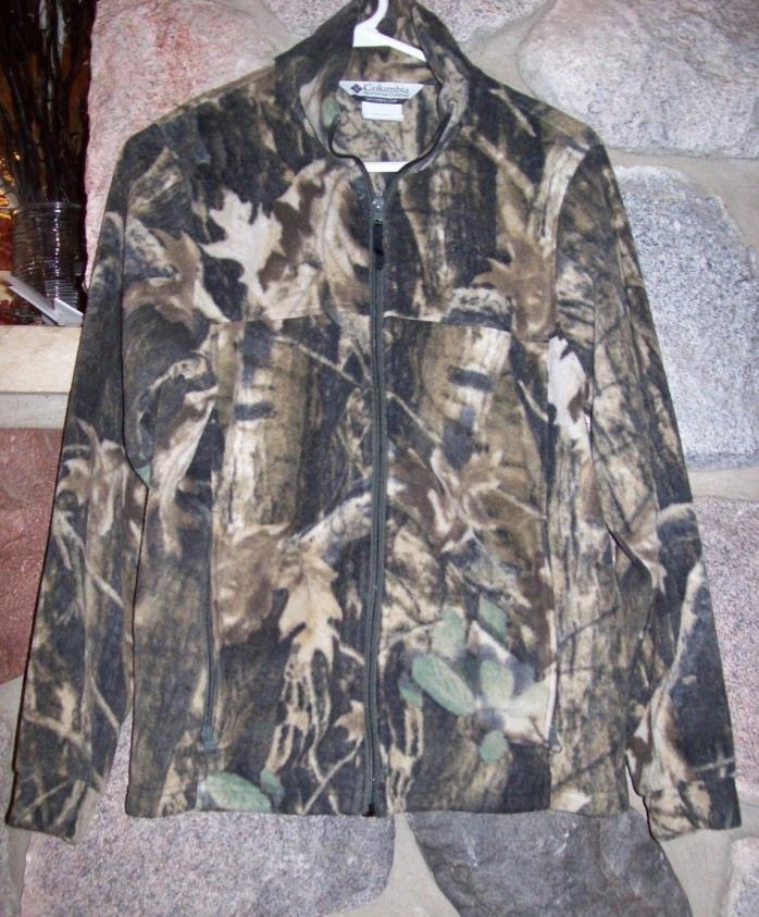 Columbia Fleece Zip Up Jacket Camoflauge Youth Size 14/16
