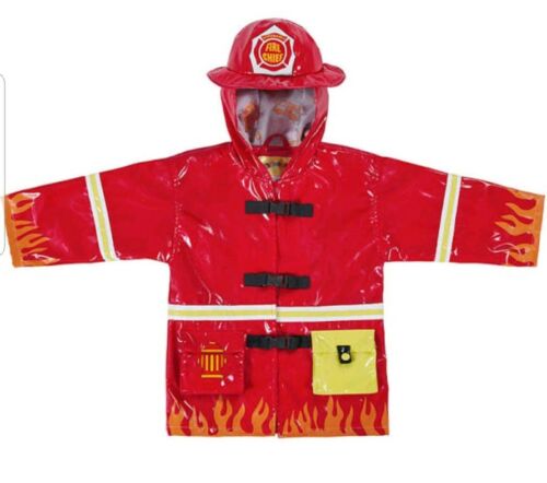 Kidorable Fireman Rain Coat Size 6/6X (Original: $54 + Tax)