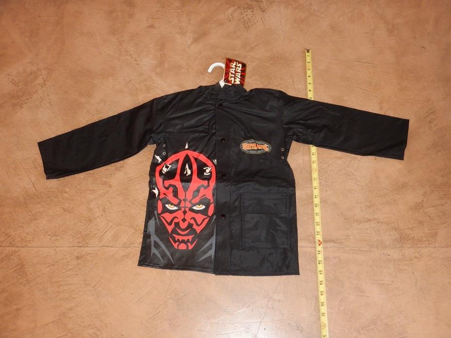 STAR WARS DARTH MAUL HOODED JACKET / WINDBREAKER CHILD'S SIZE 5, NEW WITH TAGS