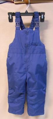 Millenium Apparel Group Navy Blue Bib Snow Pants Size 24M EUC m